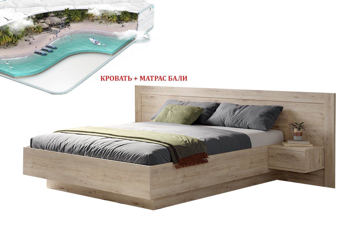 virdziniia-komplekt-dlia-spalni-s-matrasom-bali-00037280-160-dub-bonifacii-mai-star