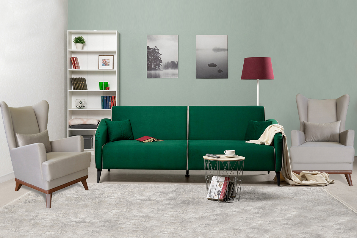 noel-oskar-komplekt-dlia-gostinoi-00039976-temno-zelenyisvetlo-seryi-nik