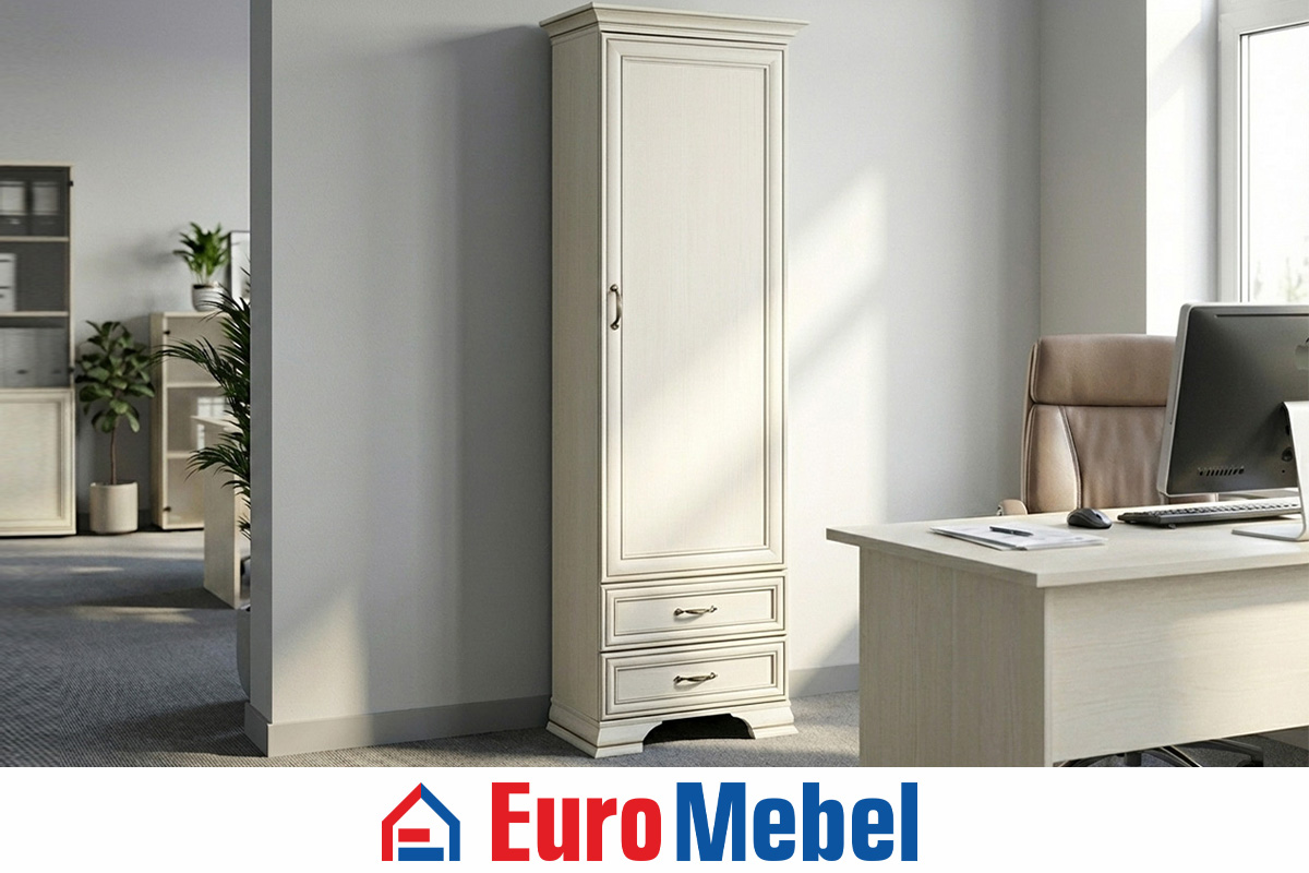 skaf-dlia-kabineta-tiffani-1d2s-00060608-vudlain-kremovyi-evromebel