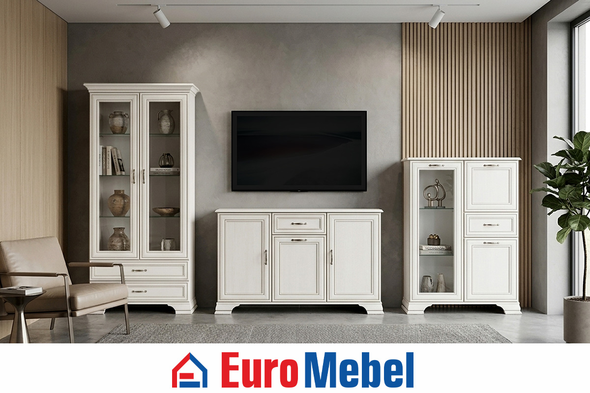 komplekt-dlia-gostinoi-tiffani-00078710-vudlain-kremovyi-evromebel